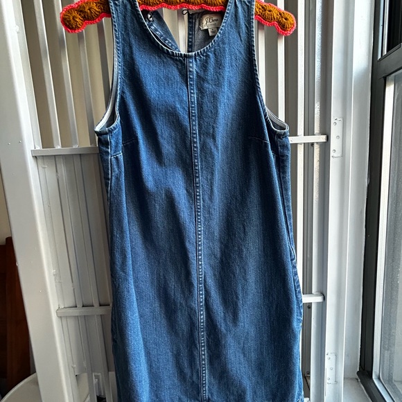 J. Crew Blue Denim Mini Shift Dress - Picture 2 of 5